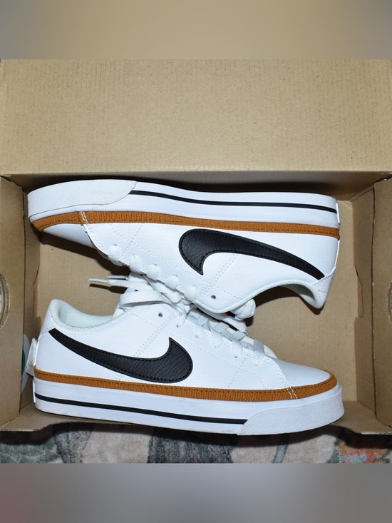 Nike Shoes - Nike Court Legacy Next Nature Sneakers White/Black Desert Ochre – Women’s 6.5